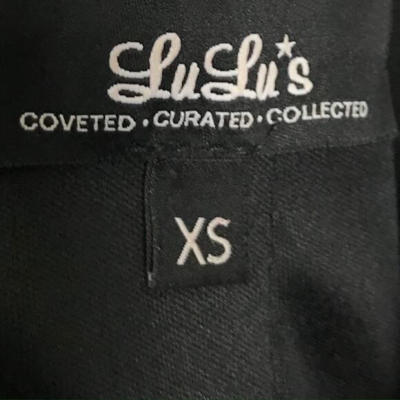 Lulus Backless Flowy Capelet Overlay Black Bodycon Party Dress, Size XS (EUC) - Picture 7 of 8